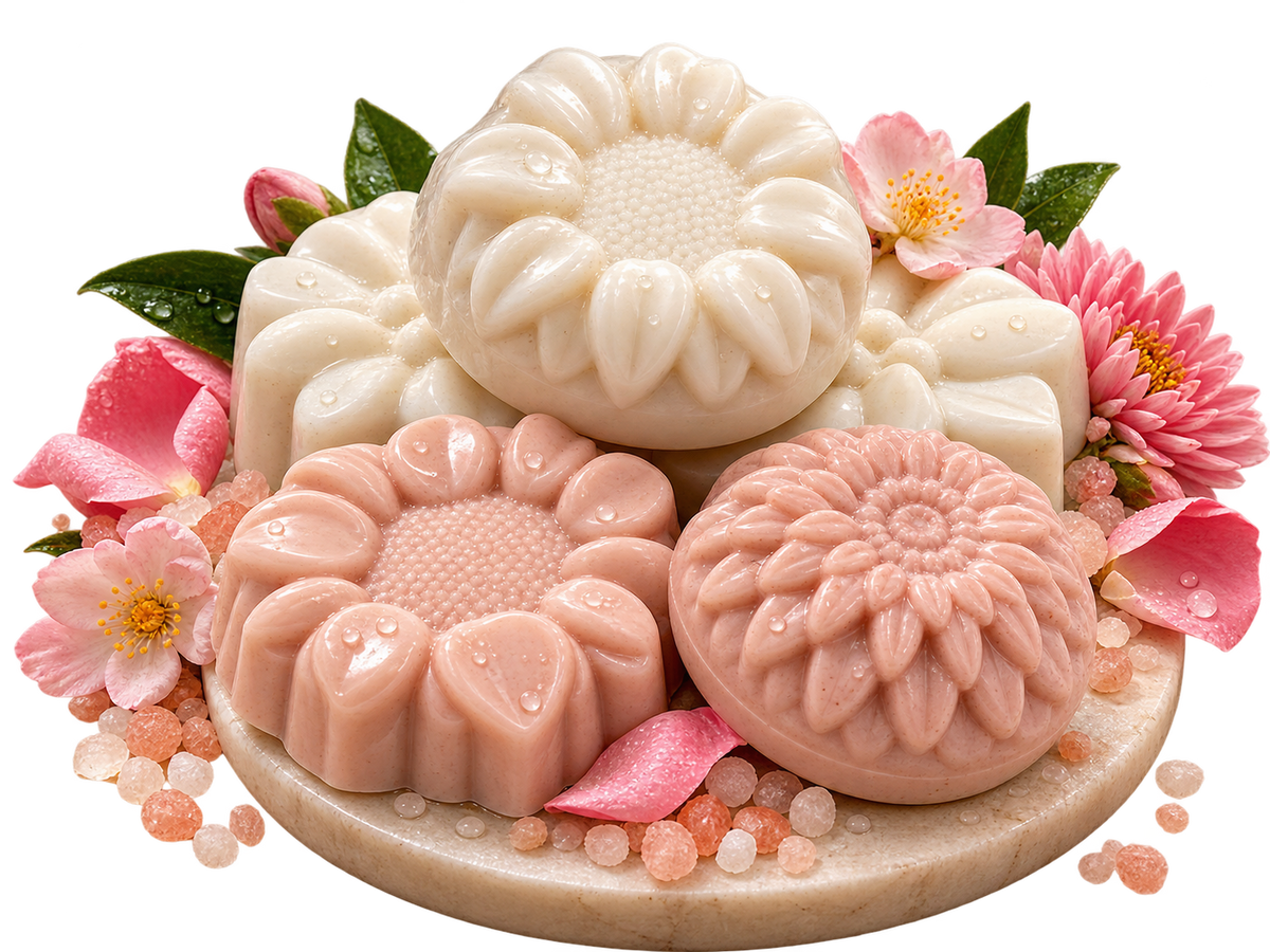 Rose clay goat milk shea butter kaolin clay