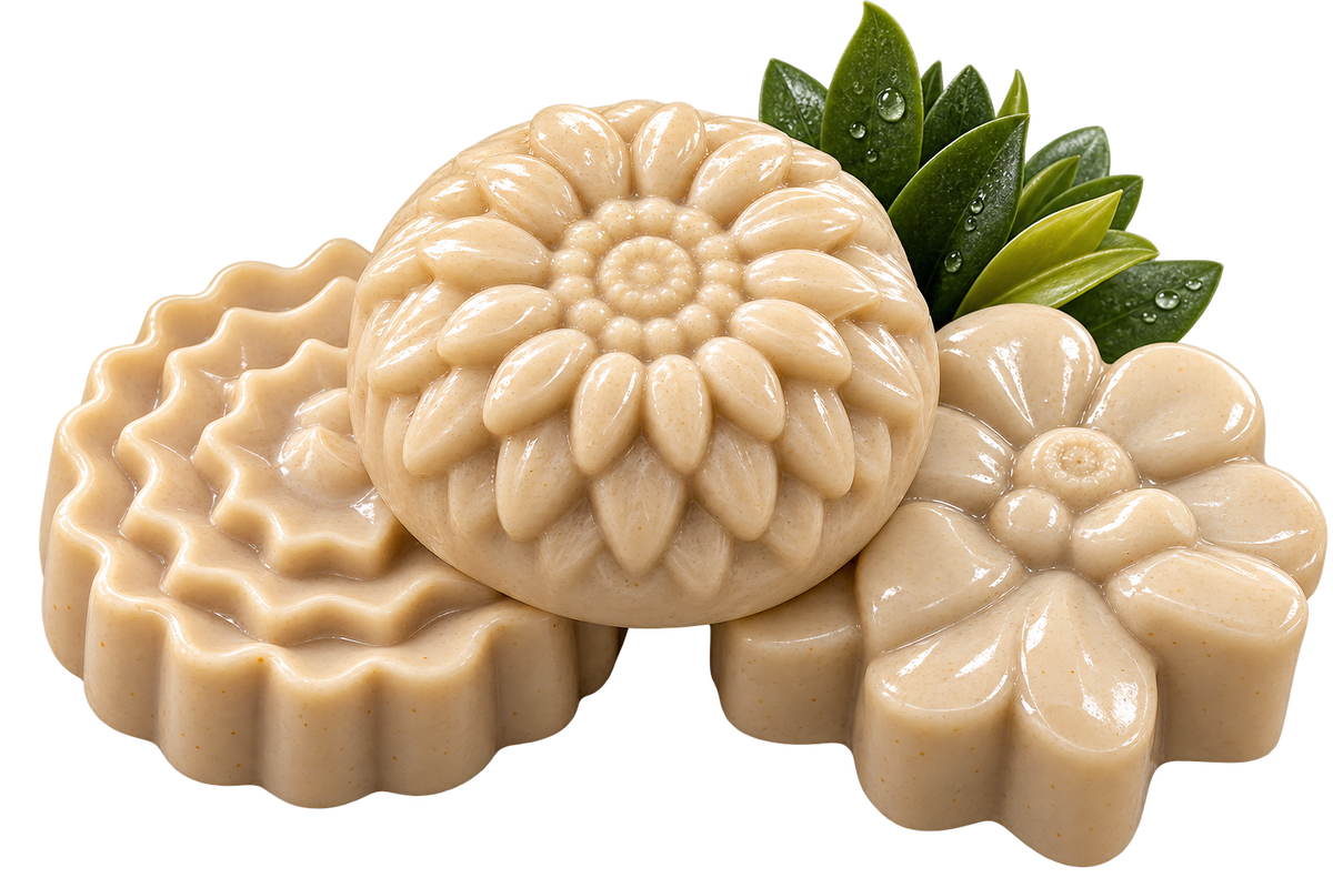 Bentonite clay set goat milk, shea butter, mango butter 