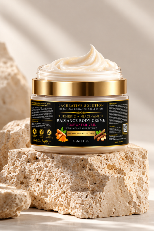 Turmeric + Niacinamide Radiance Body Creme – Rosewater Veil
