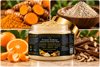Turmeric Radiance Mineral Clay Powder Mask  With Bentonite Clay