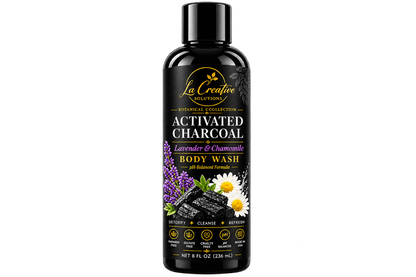 Natural Activated Charcoal  Lavender & Chamomile  Body Wash  PH Balance