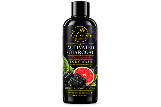 Natural Activated Charcoal Pink Grapefruit  Body Wash  PH Balance