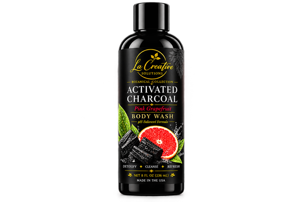 Natural Activated Charcoal Pink Grapefruit  Body Wash  PH Balance