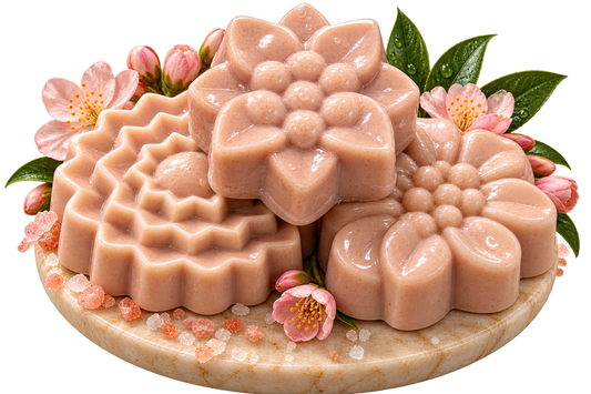 Oatmeal  rose clay soaps 