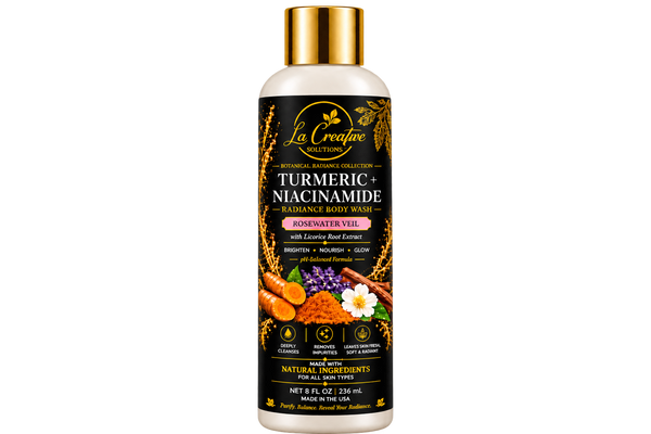 Turmeric + Niacinamide Radiance Body Wash — Rosewater Veil